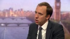 Health secretary Matt Hancock today said a no-deal Brexit is “very unlikely” as the Prime Minister attempts to seal a Brexit deal with Labour.