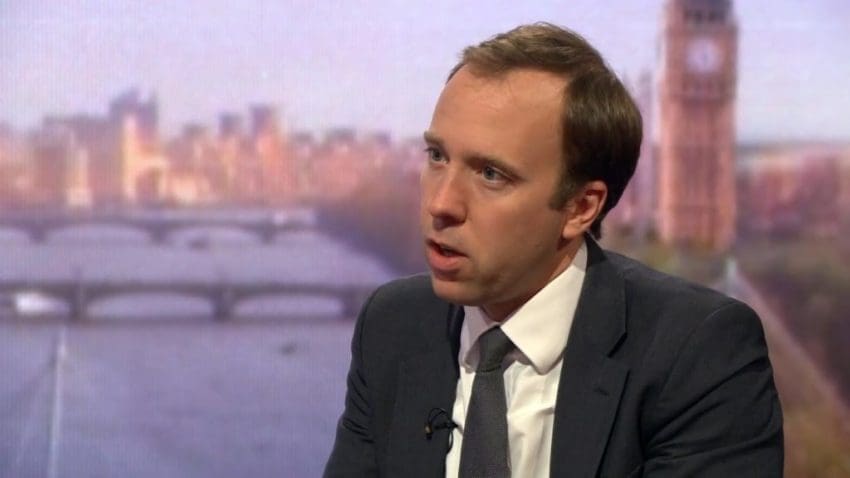 Health secretary Matt Hancock today said a no-deal Brexit is “very unlikely” as the Prime Minister attempts to seal a Brexit deal with Labour.