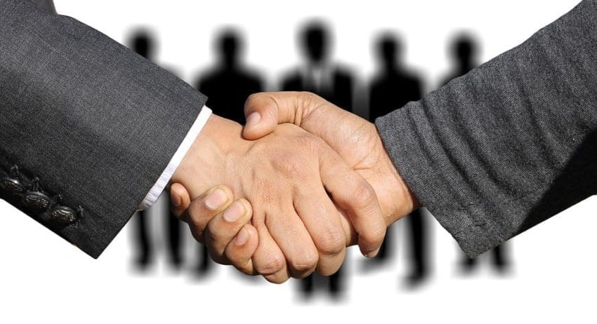 Welcome handshake