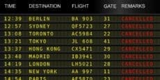 Flight cancelled