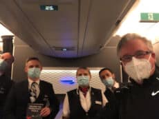 Tim Ringo with BA Flight crew