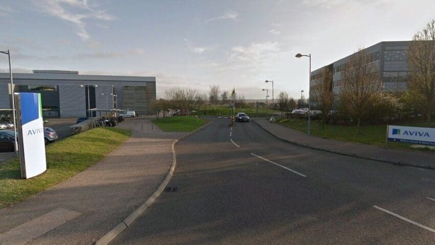 Aviva offices at Broadland Business Park, near Norwich, will close