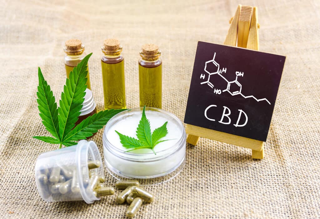 Full,Spectrum,Cbd,And,Thc,Cannabis,Oils,,Pills,And,Cbd
