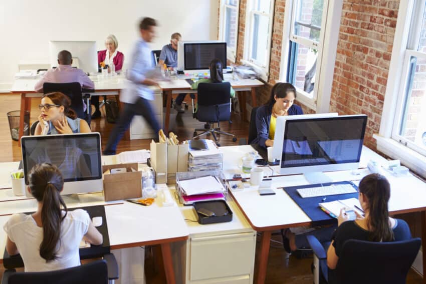 busy office