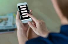 Showing,The,Chat,Message,For,Shopping,Online,With,Digital,Laptop,