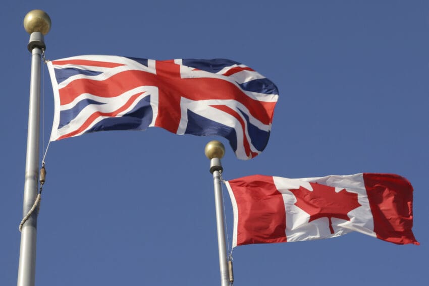 Canadian,And,British,Flags