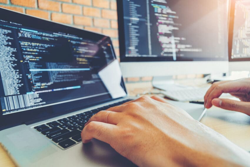 Developing,Programmer,Team,Development,Website,Design,And,Coding,Technologies,Working