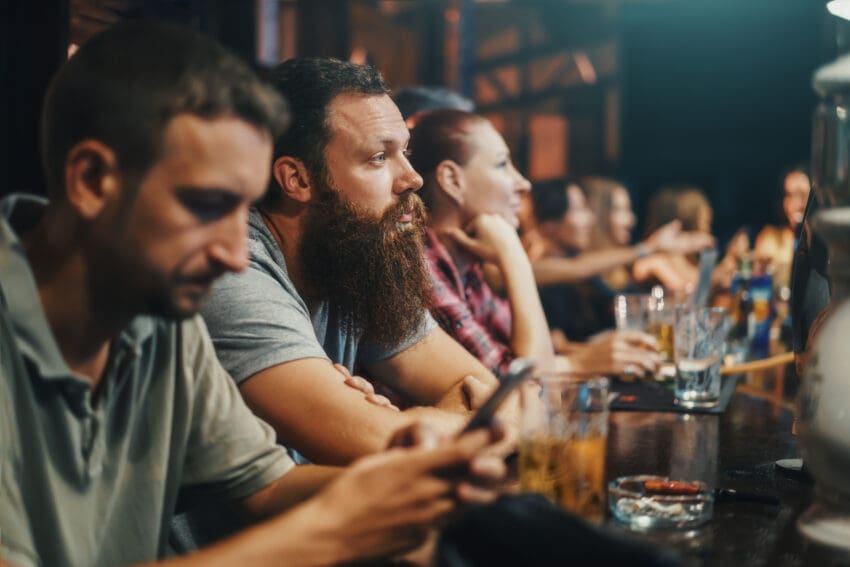 Busy Manchester bars