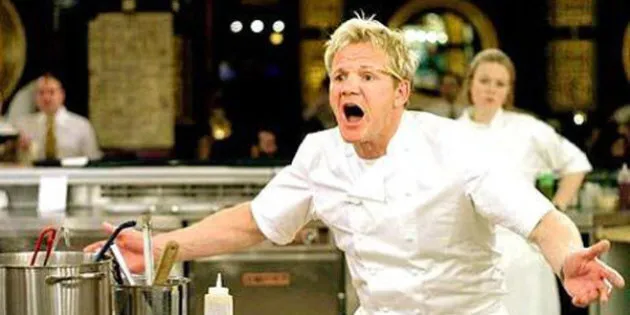 gordon ramsay shouting