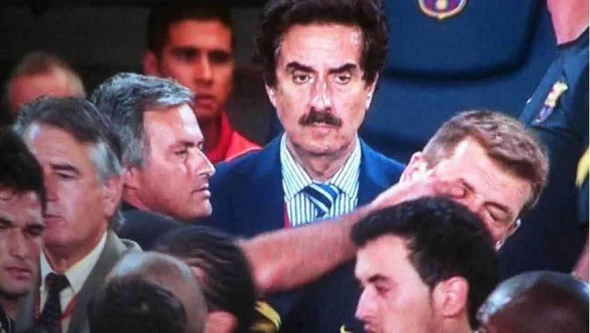 On the 17th of August 2011, in a match between Barcelona and Real Madrid, a bizarre occurrence took place.