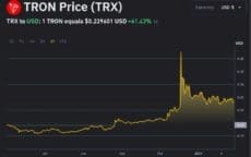 According to Binance, TRX currently trades for around $0.2257 per token as of February 27th.