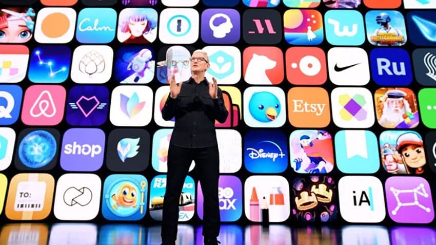 Apple briefly broke through a $5 trillion stock market valuation on Tuesday, joining Nvidia as one of only two public companies in history to reach the threshold, as big technology stocks recovered from a sell-off over fears about overspending on artificial intelligence and growing competition from China.