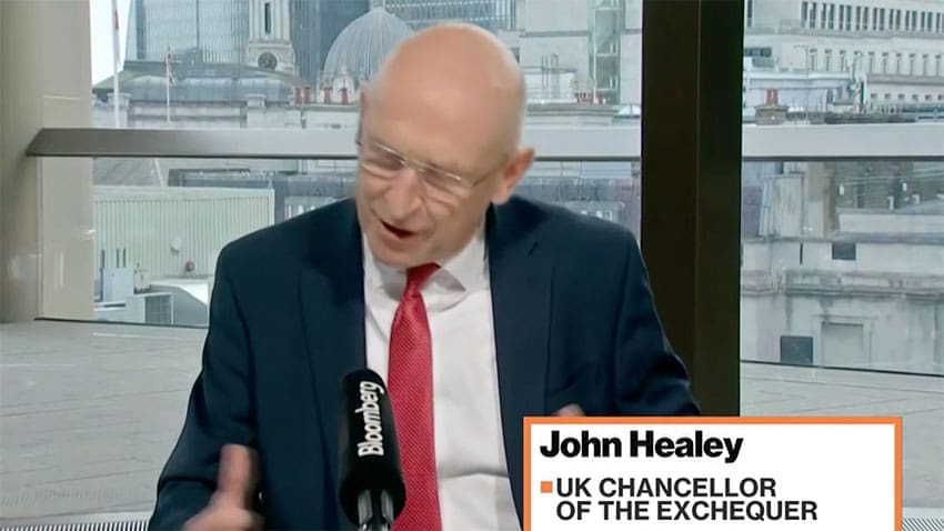 Britain's new Chancellor has told the country's business owners that their pain is now firmly on his desk. In his first major broadcast interview since taking the job, John Healey used an appearance on Bloomberg TV to promise that he is "just as concerned about the cost of business as I am about the cost of living".