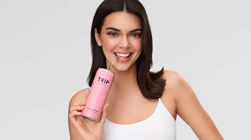 Kendall Jenner, the American model and reality television star, has acquired a minority stake in Trip, the London-based drinks and supplements company best known for its cannabidiol (CBD) soft drinks, and will become the face of the brand's new global campaign.
